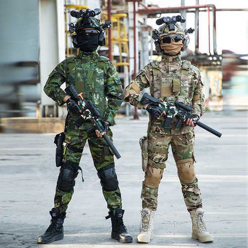 儿童迷彩服套装特种兵装备男女孩军训春秋小学生户外训练表演衣服