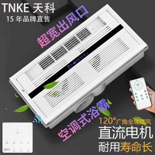 单风暖浴霸集成吊顶浴室换气无照机明二合一300x600卫生间取暖风