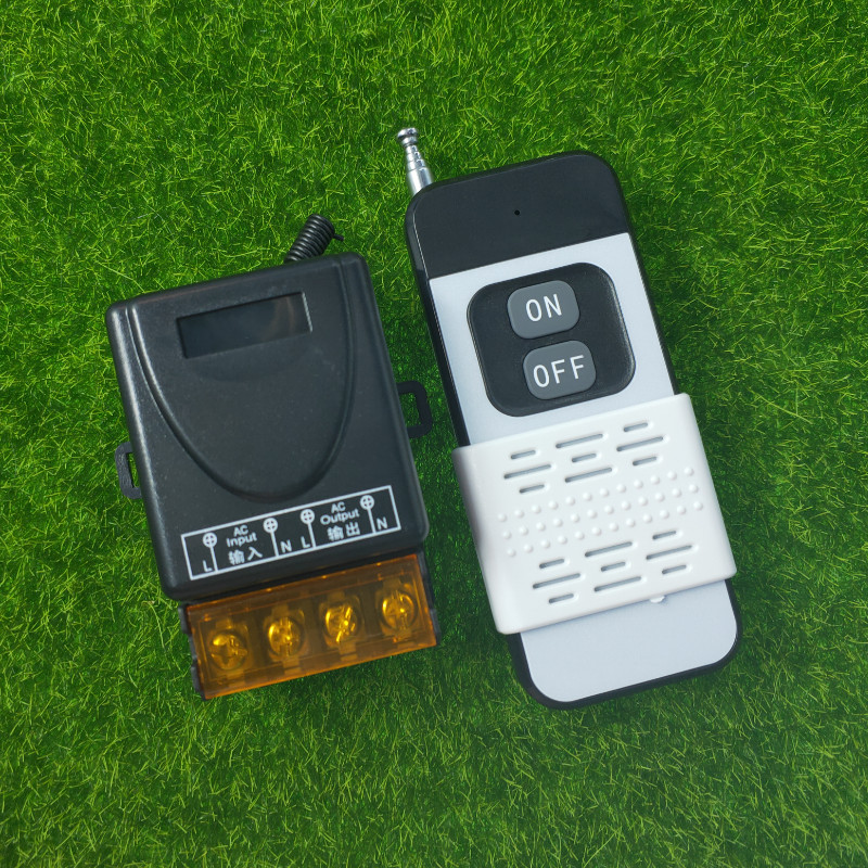 滑盖式英文双键遥控85V-250V单路灯具水泵大棚电机抽水机控制开关