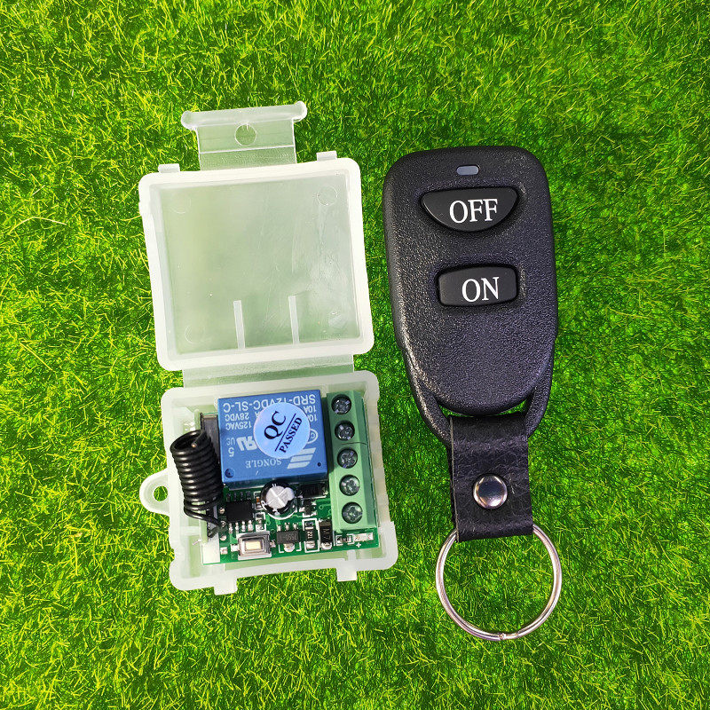 皮带扣2键遥控开关12V1路门禁锁具电源LED车灯具喇叭舞台灯控制器
