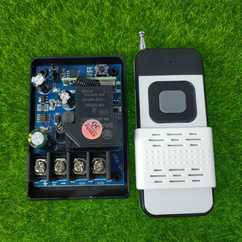 滑盖单键遥控宽电压12V-48伏单路开关汽车喇叭灯光控制器改装套件