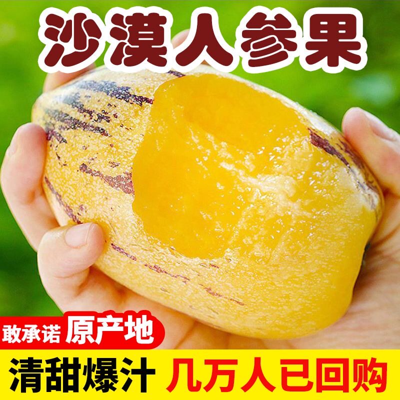 甘肃民勤沙漠人参果大果特大新鲜水果黄肉孕妇娃娃低糖人生果长果