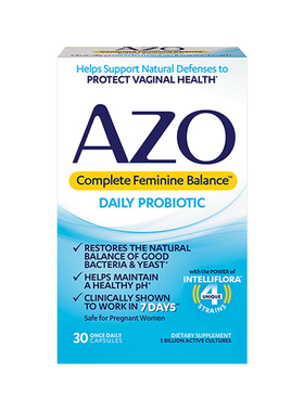 【26/07】AZO小蓝盒女性益生菌口服胶囊30粒 囤货慎拍