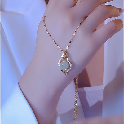 气质百搭项链小荷包不掉色女