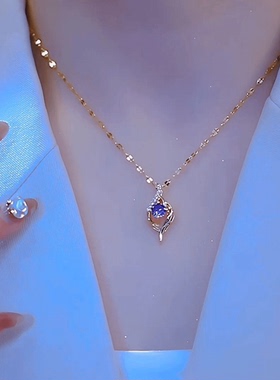 钛钢锁骨链女不掉色可水洗百搭