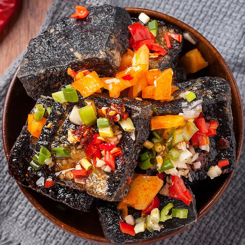 正宗长沙臭豆腐100包油炸臭干子湖南特产美开袋即食怡冠园小零食