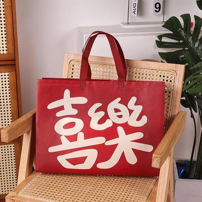 喜庆红色购物袋礼品袋