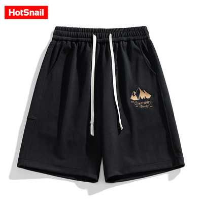 hotsnail短裤男夏季新款NASA美式潮牌青少年学生宽松版运动五分裤