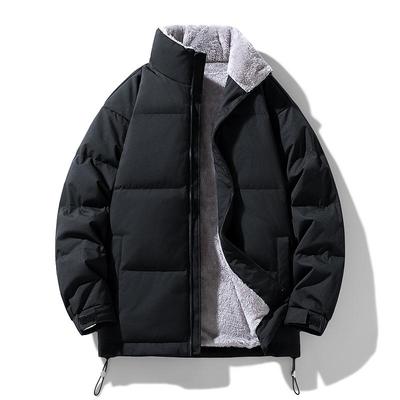 羽绒服男立领冬季新款青年男生加绒潮男士青少年初中高中学生外套