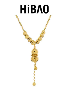 HIBAO喜小宝金色流苏葫芦项链