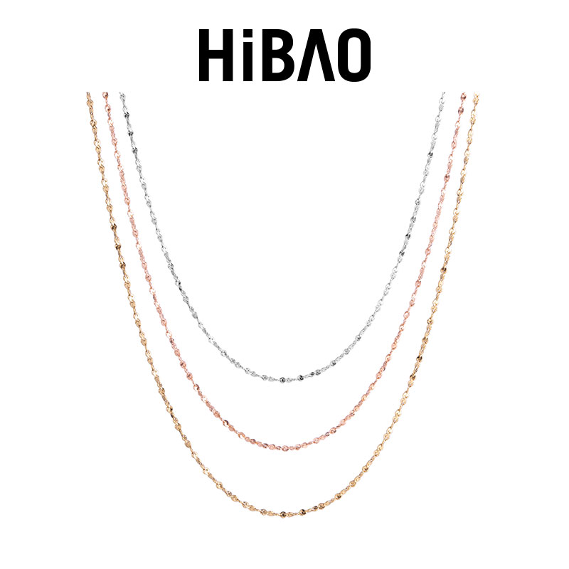 HIBAO喜小宝简约唇形满天星项链