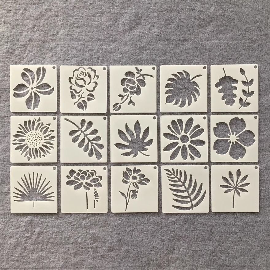 新款花朵绘画模板蛋糕饼干喷涂绘画涂鸦咖啡拉花辅助镂空模板尺,文具电教/文化用品/商务用品,手抄报模板,淘宝优惠券,粉丝福利购,淘宝优惠卷