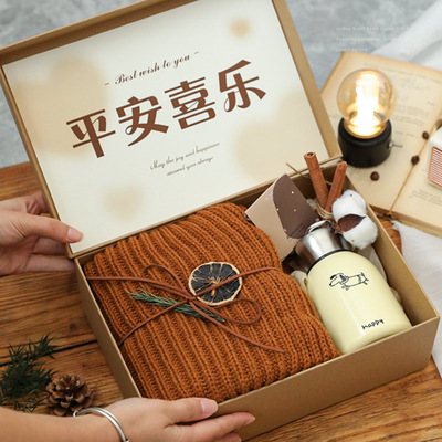 生日礼物男生款实用创意送男朋友围巾礼盒高级感男士伴手礼