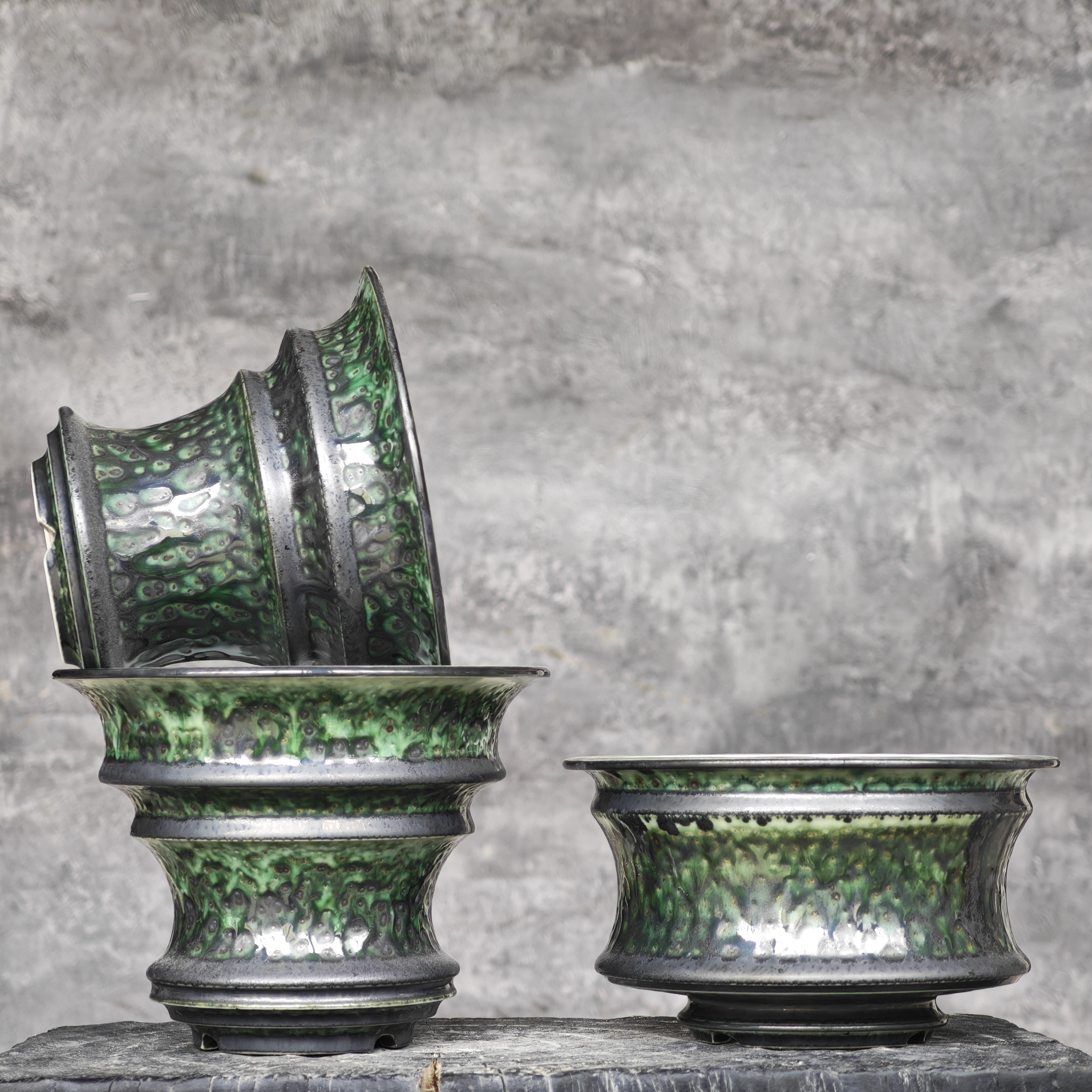 象足漆树象芽宫多肉仙人球龙舌兰种植物手工绿透气陶瓷中号块根盆