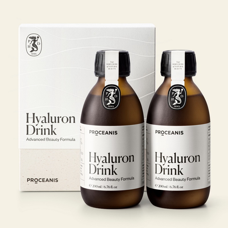 德国原装Proceanis玻尿酸口服液喝出水光仙女肌（400ml/双瓶装）
