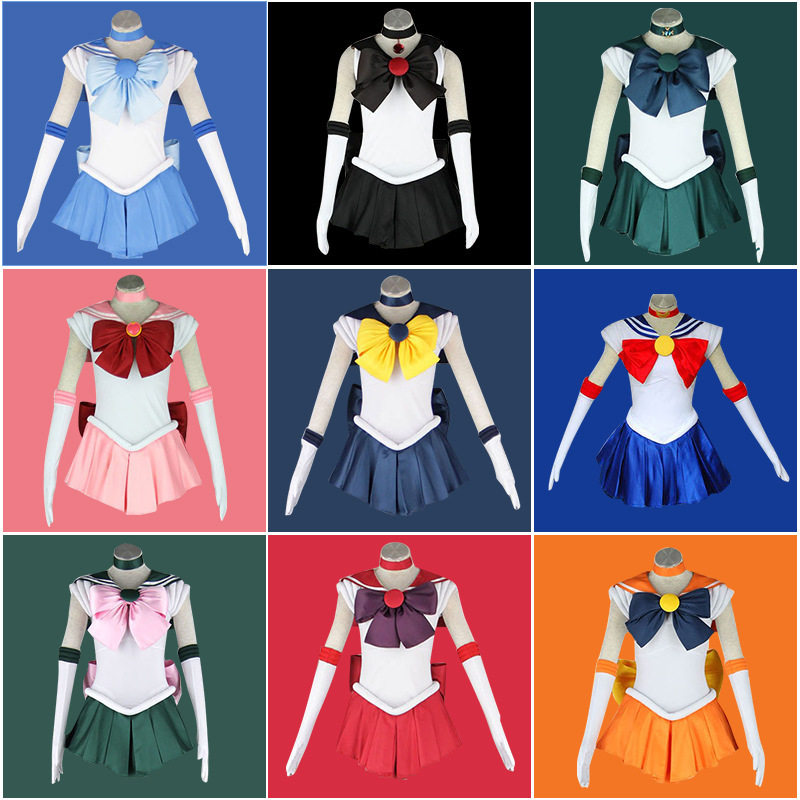 日本动漫服装美少女战士cos服月野小小兔cosplay 战斗服儿童女装