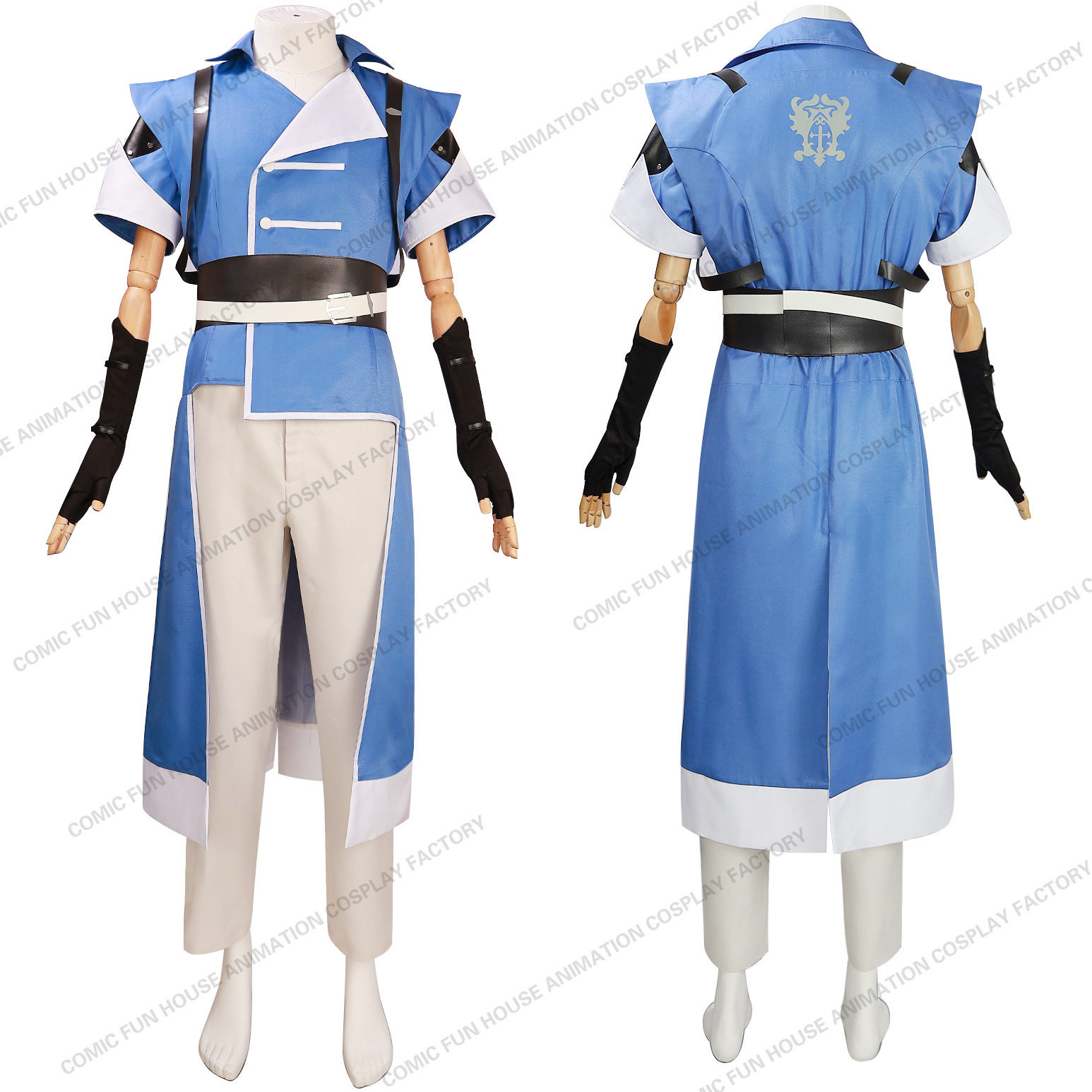 披发游戏恶魔城cosplay希特贝尔蒙特角色扮演服套装男性服装奇幻