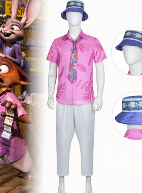 疯狂动物城2尼克cos服Zootopia狐狸尼克cosplay成人儿童表演服装