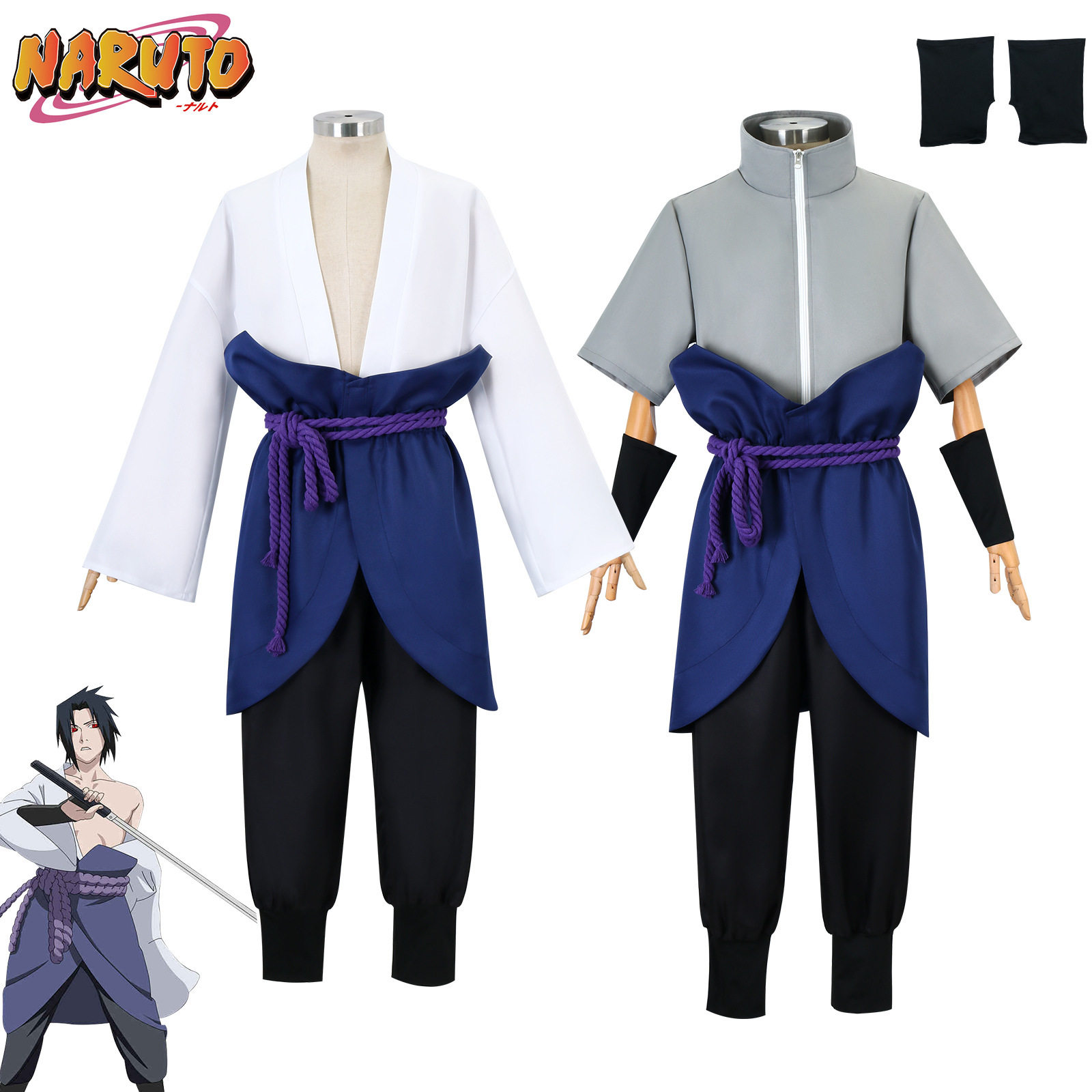 漫多火影忍者COS服装疾风宇智波佐助cosplay万圣节服装佐助cos服