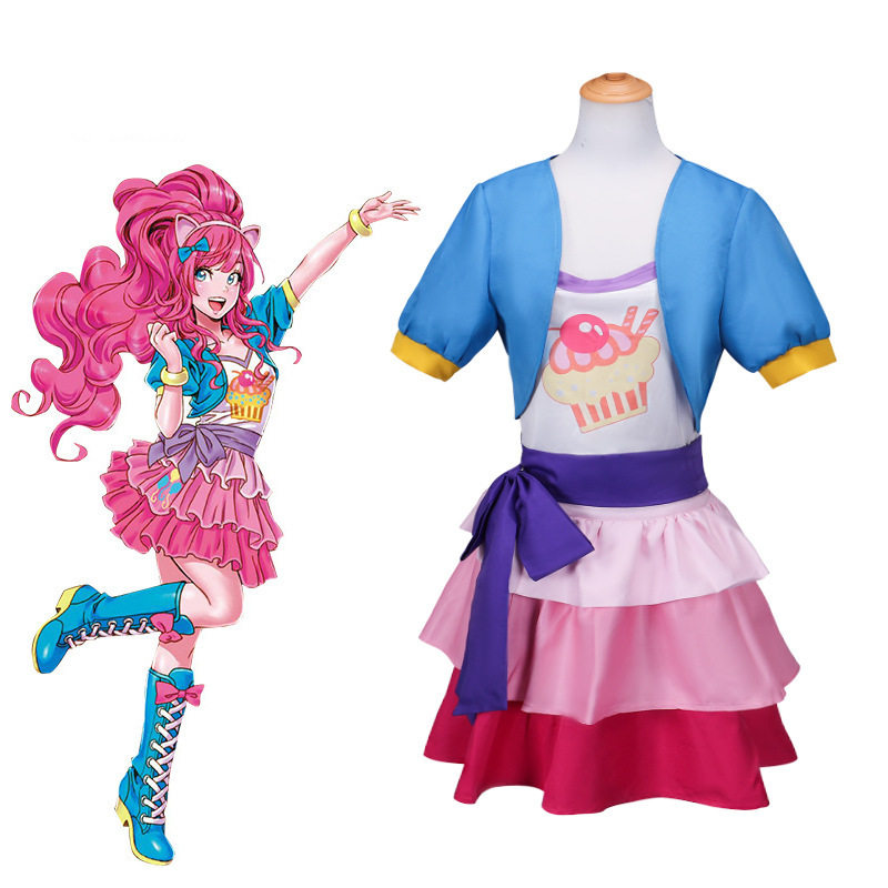 小马宝莉cos碧琪拟人萍琪派cosplay服装鞋子可爱PP公主裙角色扮演
