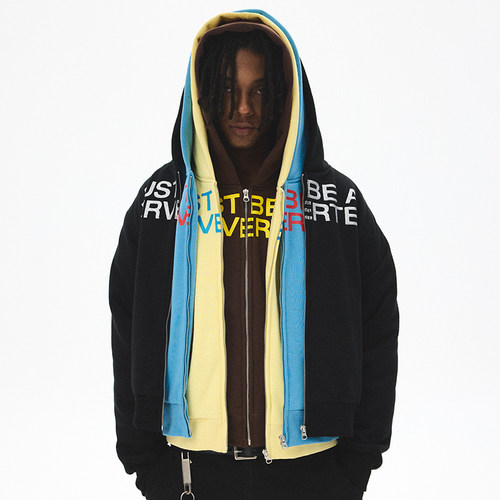 CRICLECAGE字母拉链卫衣