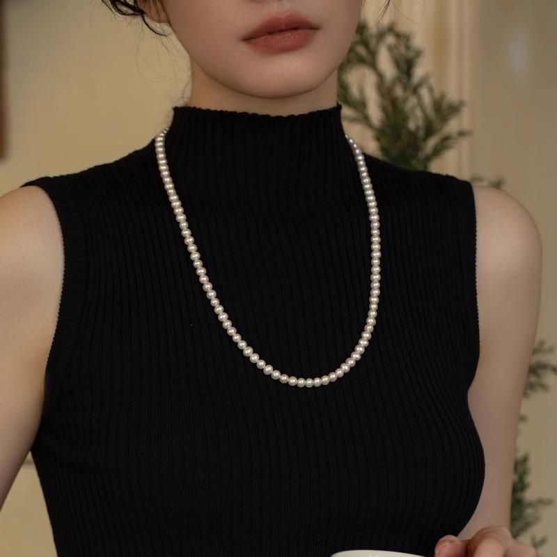 伊灿天然淡水珍珠项链女小众