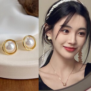 伊灿原创设计女金色人鱼姬耳钉