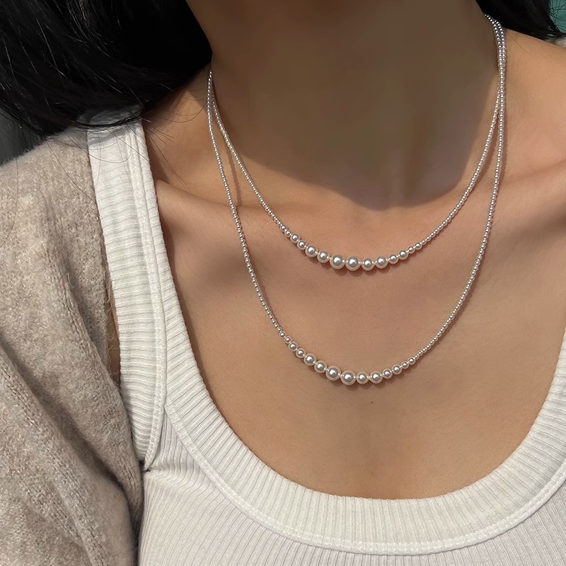 伊灿时尚长款珍珠项链女小众