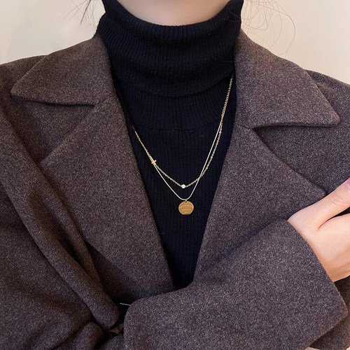 伊灿秋冬长款毛衣链女项链