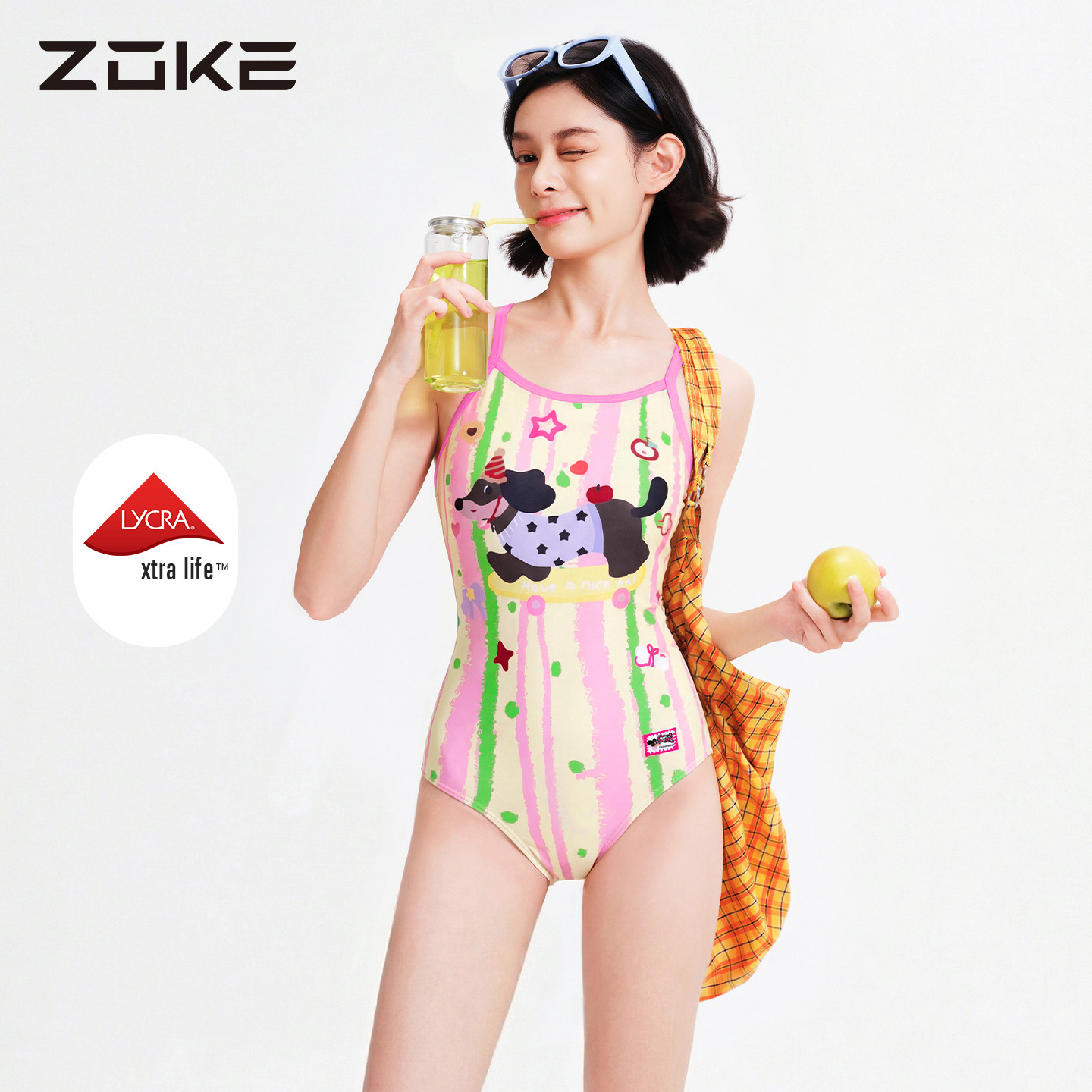 zoke洲克泳衣女士竞速绝美高级感2026新款连体三角游泳馆专用泳装