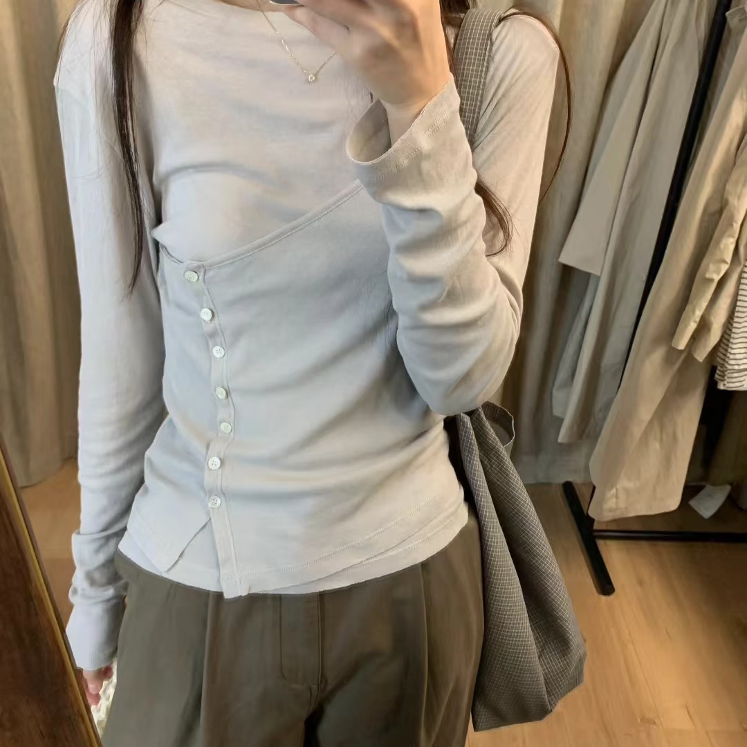 通勤内搭显瘦百搭长袖打底T恤