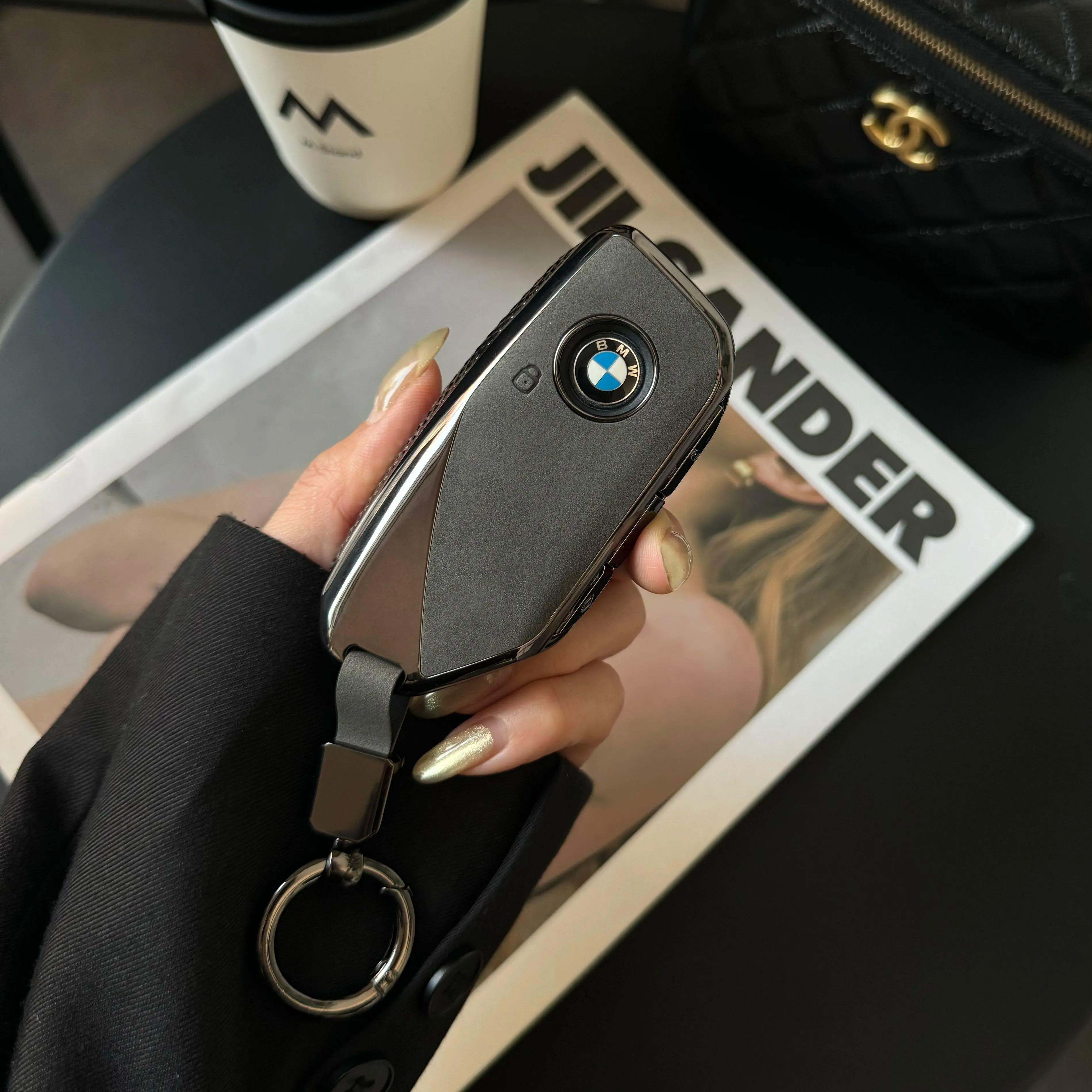 适用于BMWX5钥匙套23款新ix1x2x7车5系530li7系735包XM高级壳扣