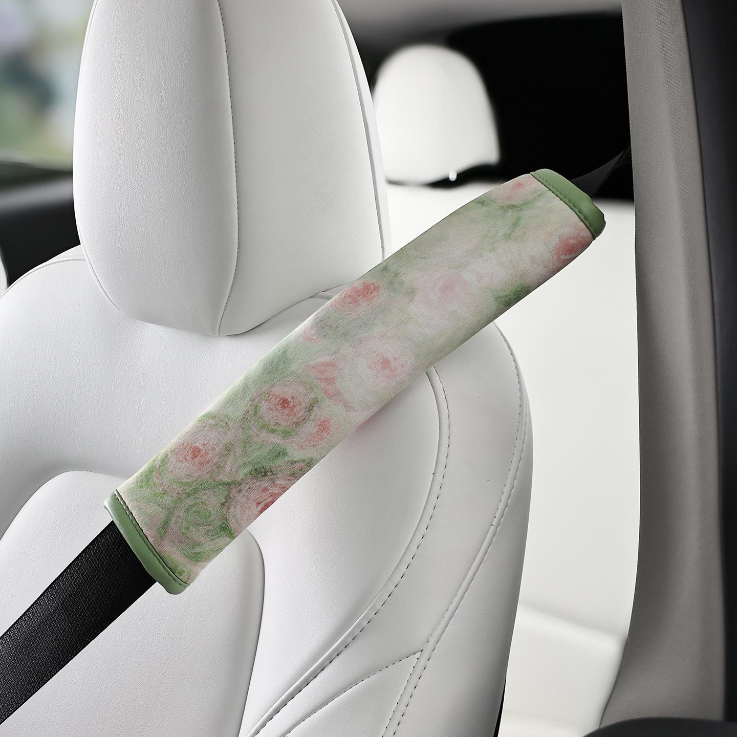 莫奈青野汽车安全带护肩套创意车载防勒脖防磨衣服保护套车内装饰