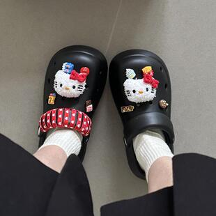 hellokitty鞋花鞋扣可拆卸卡扣洞洞鞋配饰鞋子配件一套高级感装饰