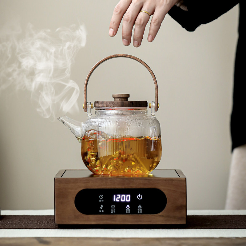 西泠坞电陶瓷炉，茶炉，茶炉，家用白茶壶，专用玻璃茶具，电水壶