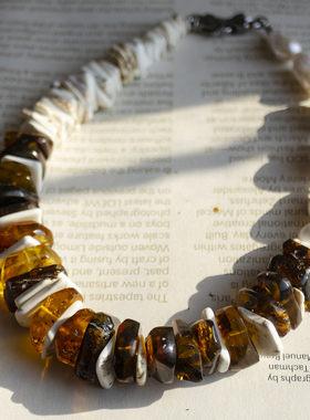 天然珍珠项链琉璃复古宫廷女