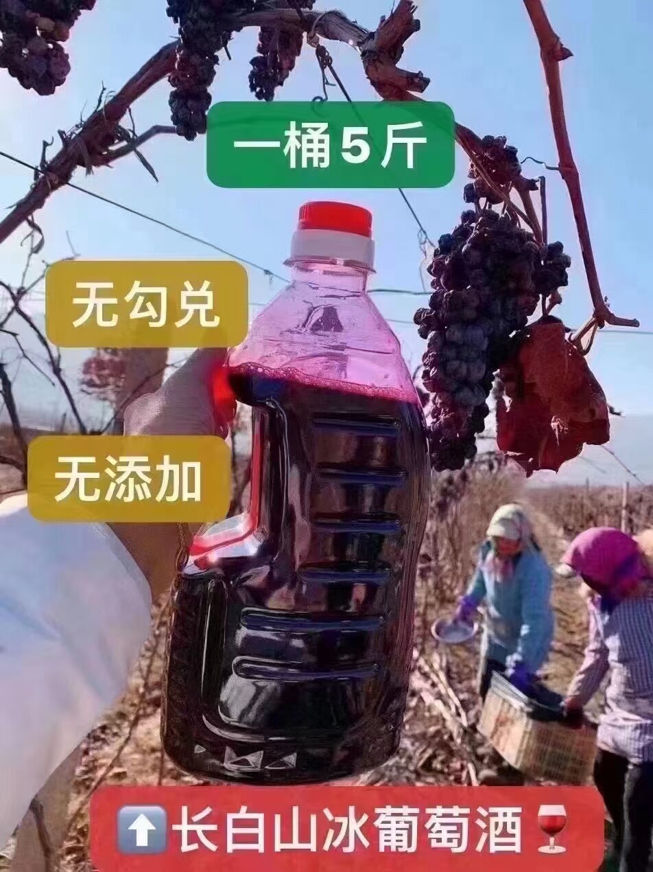 长白山北冰红葡萄酒原汁甜型微醺低度葡萄酒