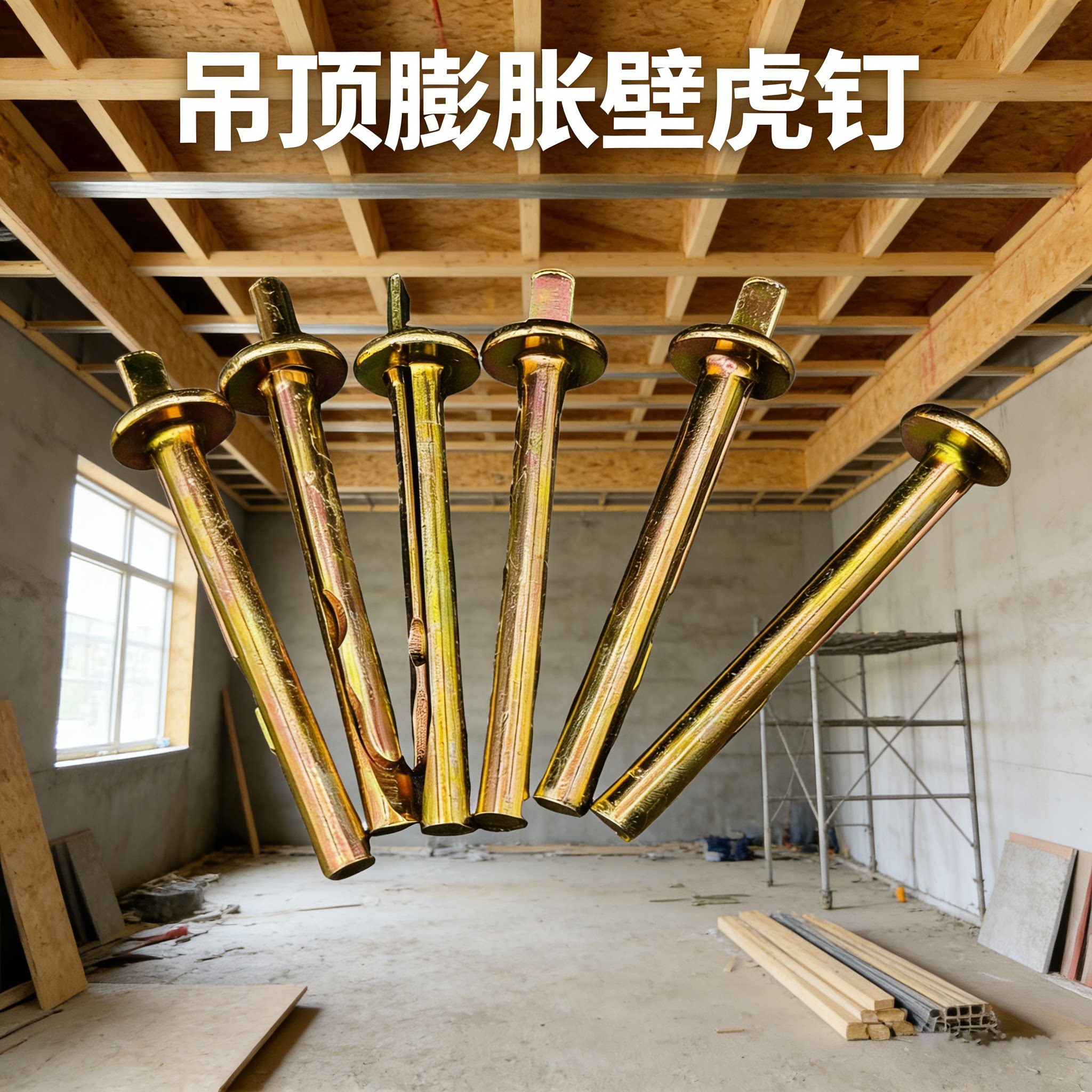 插片壁虎膨胀螺丝门窗快速锤击图片
