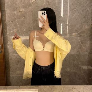 CK&OI前扣式深V小聚蛋无痕内衣女小胸聚拢显大收副乳显胸美背文胸