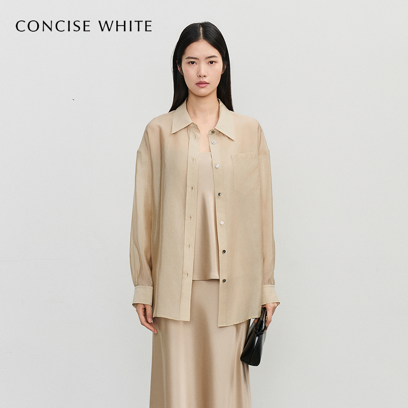 CONCISEWHITE轻透衬衣