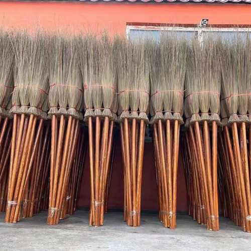 清洁环卫马路扫把竹扫把庭院扫帚手工大扫把室外马路芨芨草笤帚