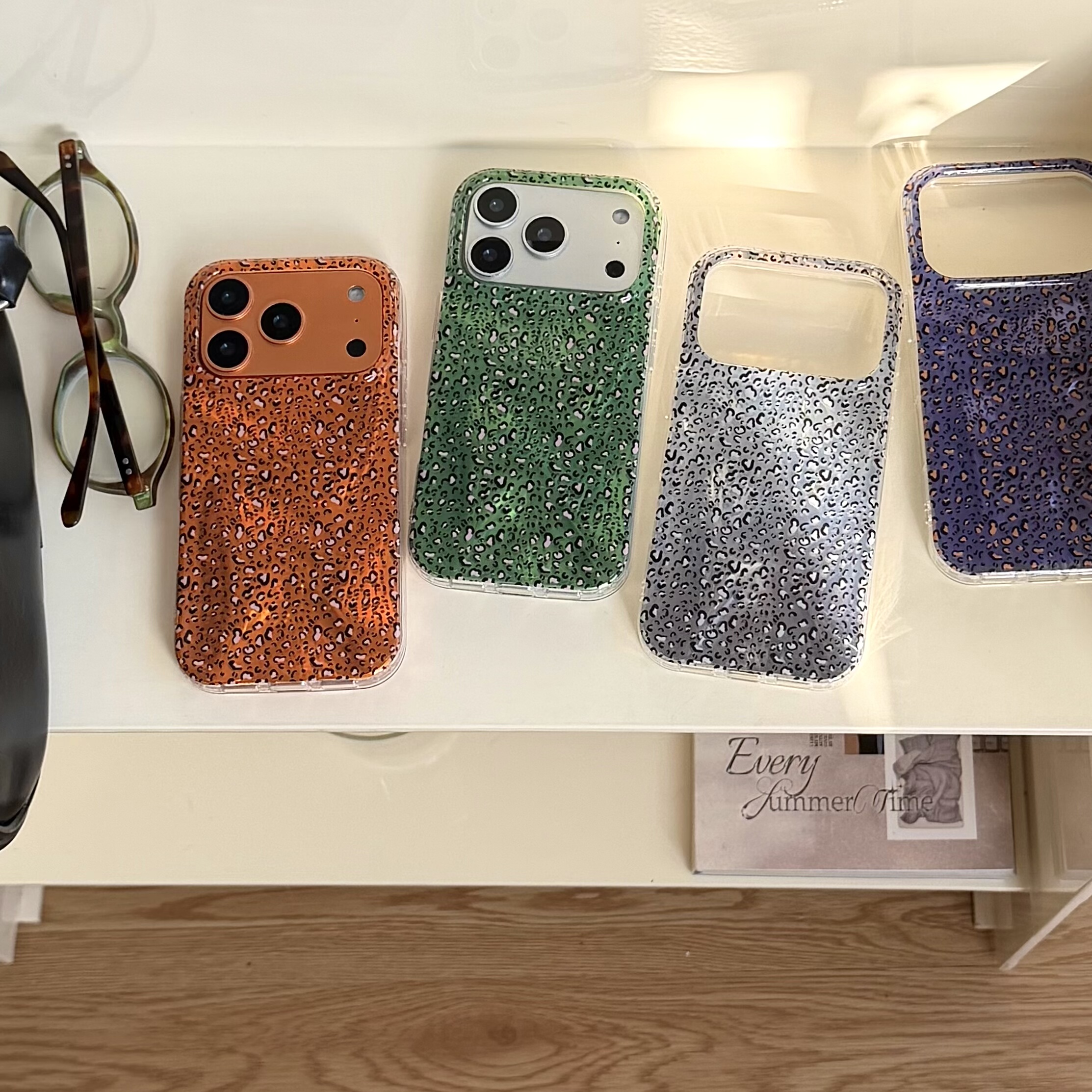 个性斑点苹果17彩色硅胶保护软壳