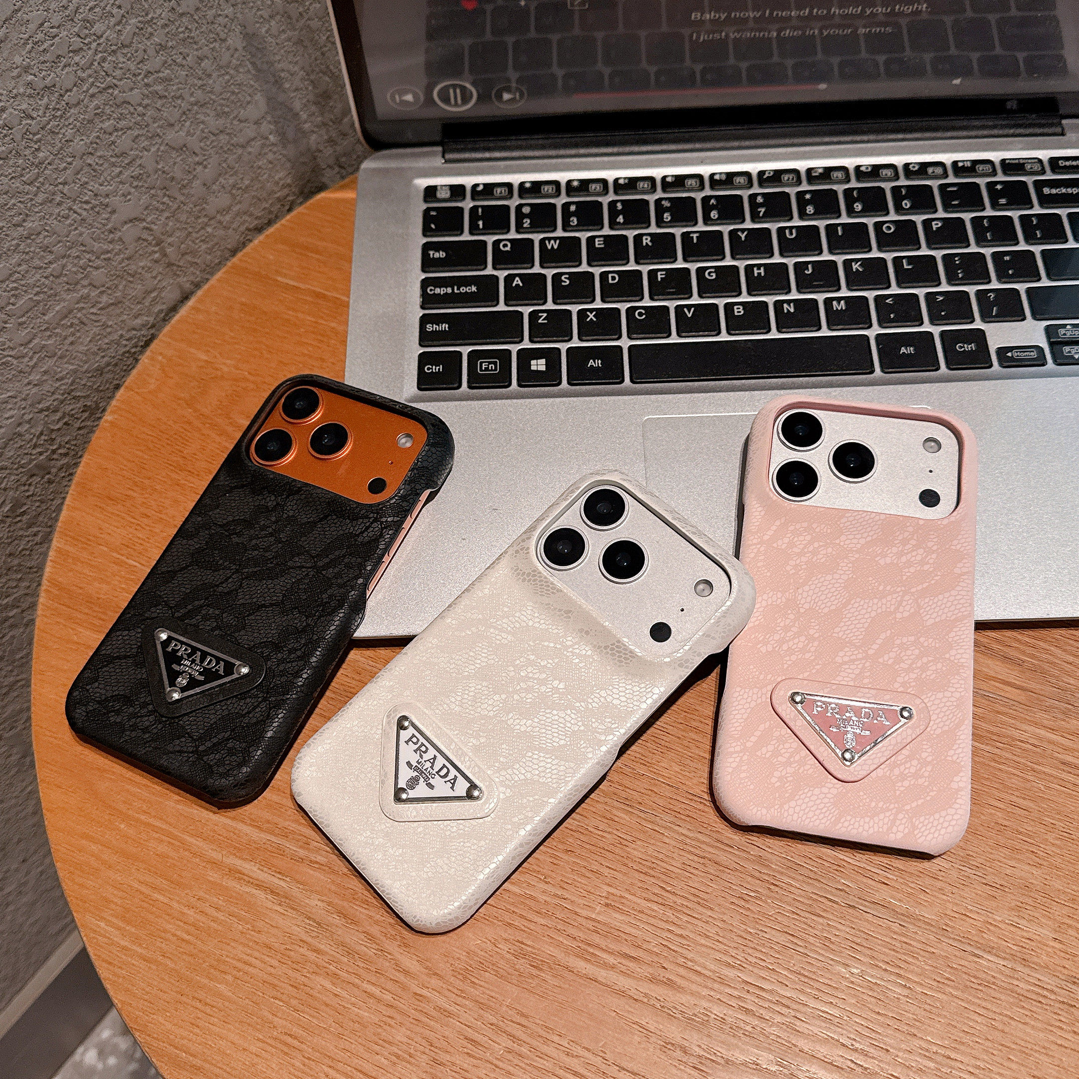 淳于亦大牌简约三角牌适用苹果17promax手机壳15半包按键大