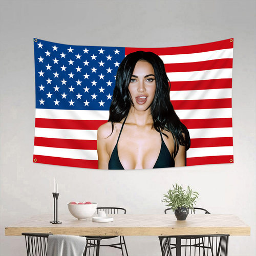 TemuMeganFox11旗帜挂布挂毯901