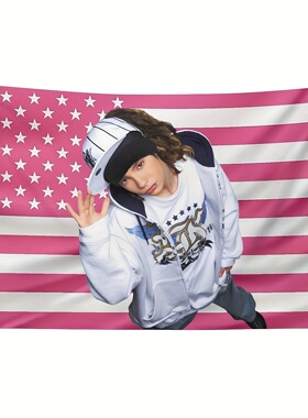 Pink American Flag3X5FT粉色美国国旗背景布装饰横幅旗帜