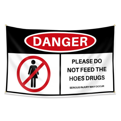 DANGER1旗帜挂布90150cm3x5