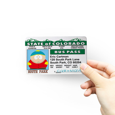 Eric-Cartman driver license 驾驶证冰箱贴 防盗门软磁贴车贴