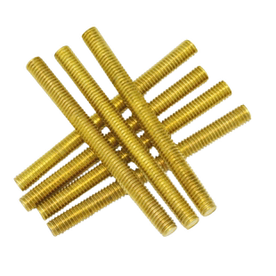 铜丝杆黄铜牙条铜全牙螺柱螺杆M3M4M5M6M8M10M12M14M16M18M20*1米