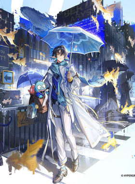 二线小兔明日方舟x三丽鸥家族cos服雨霓行游客流明cos服征集