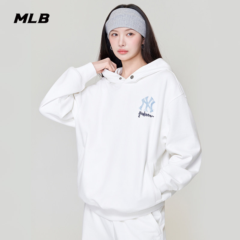 MLB官方男女同款情侣背标连帽卫衣26春季新款HDB04